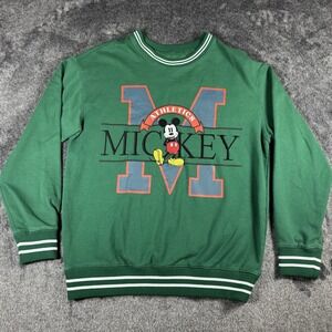 Disney Green Mickey Athletics Sweatshirt